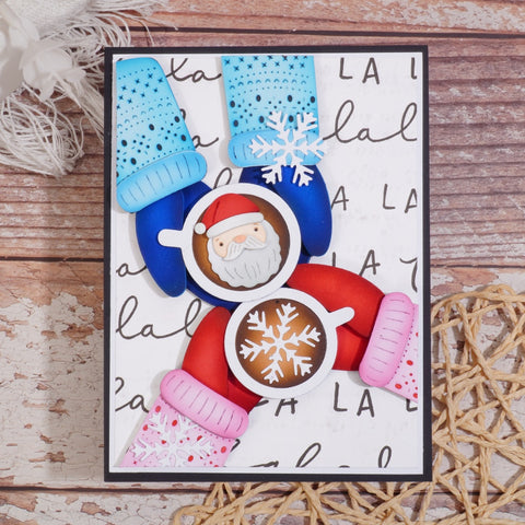 Inlovearts Holding Coffee Cups Cutting Dies