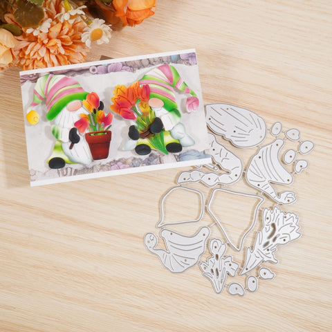 Inlovearts Gardening Gnomes Cutting Dies
