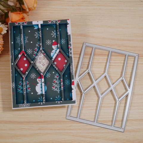 Inlovearts Diamond Background Board Cutting Dies
