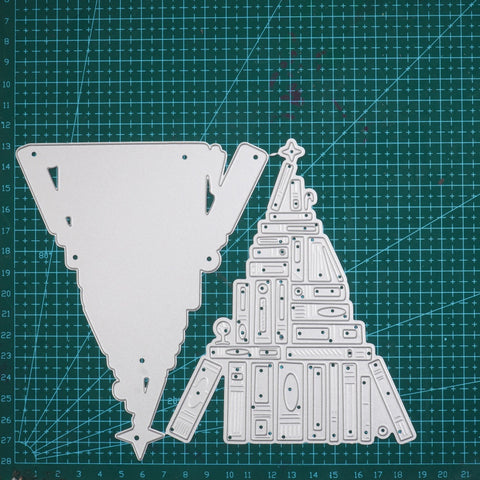 Inlovearts Book Christmas Tree Cutting Dies