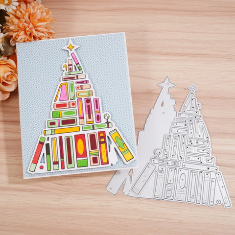Inlovearts Book Christmas Tree Cutting Dies