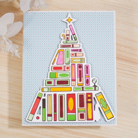 Inlovearts Book Christmas Tree Cutting Dies