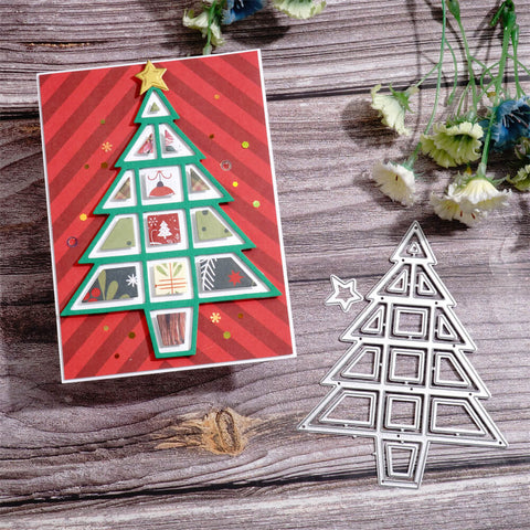 Inlovearts Christmas Tree Model Cutting Dies