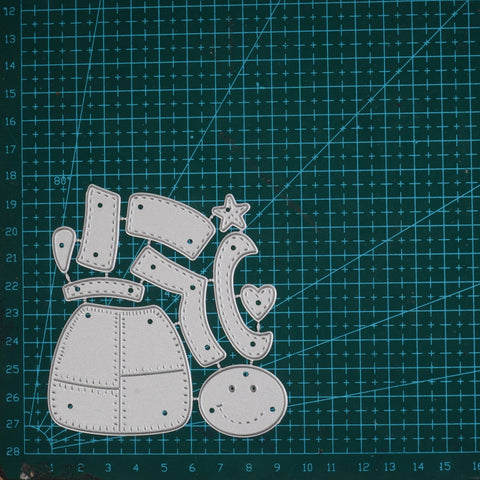 Inlovearts Snowman Wearing a Scarf Cutting Dies