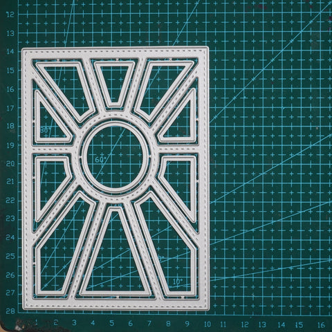 Inlovearts Sunburst Background Board Cutting Dies
