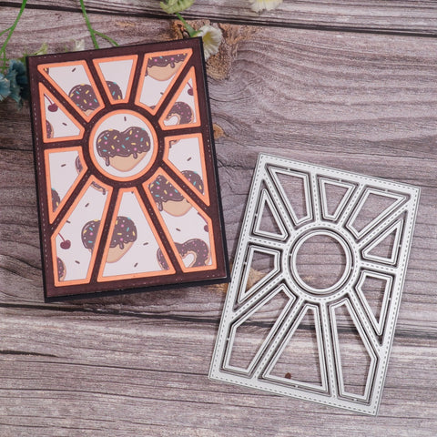 Inlovearts Sunburst Background Board Cutting Dies