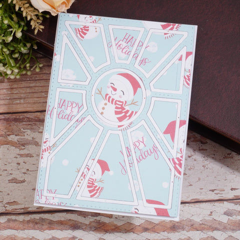 Inlovearts Sunburst Background Board Cutting Dies