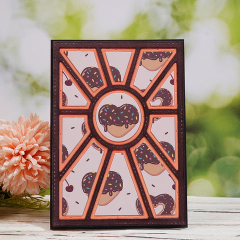 Inlovearts Sunburst Background Board Cutting Dies