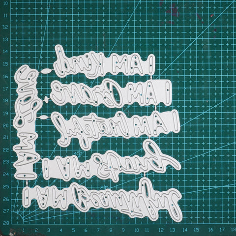 Inlovearts I AM Sentences Cutting Dies