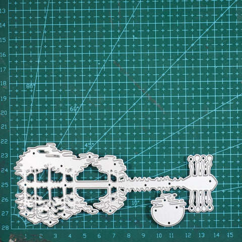 Inlovearts Guitar-shaped Natural Scenery Cutting Dies