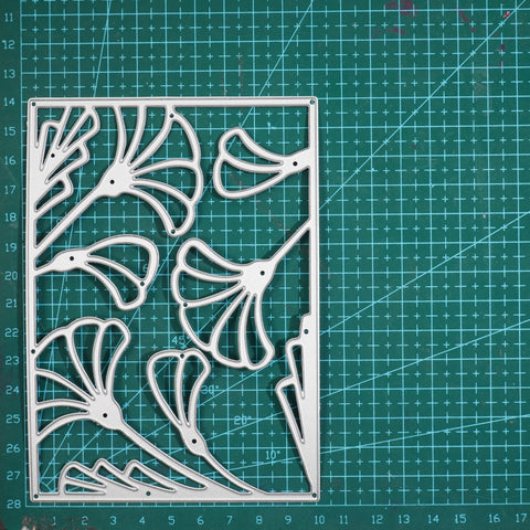 Inlovearts Ginkgo Leaves Background Board Cutting Dies