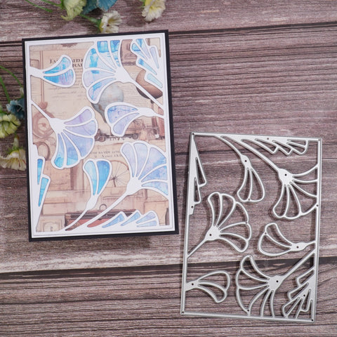 Inlovearts Ginkgo Leaves Background Board Cutting Dies