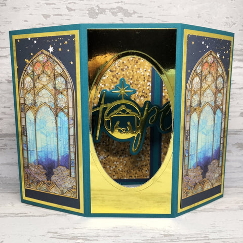 Inlovearts Hope Word with Prayer Scenary Cutting Dies