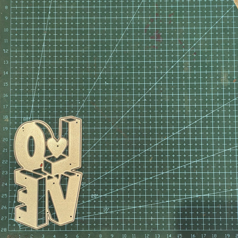 Inlovearts Solid LOVE Word Cutting Dies