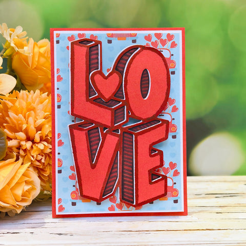 Inlovearts Solid LOVE Word Cutting Dies