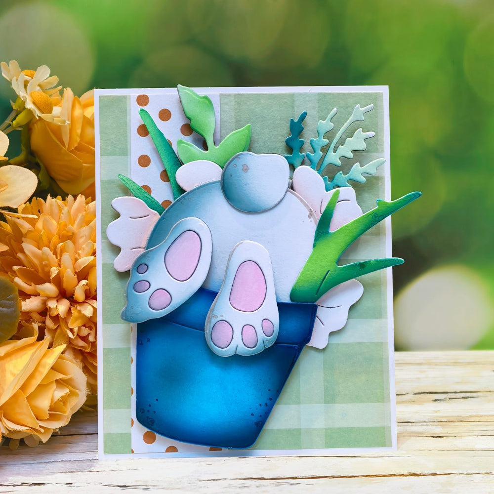 Inlovearts Rabbit in Flowerpot Cutting Dies