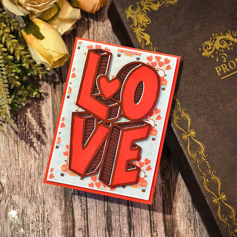 Inlovearts Solid LOVE Word Cutting Dies