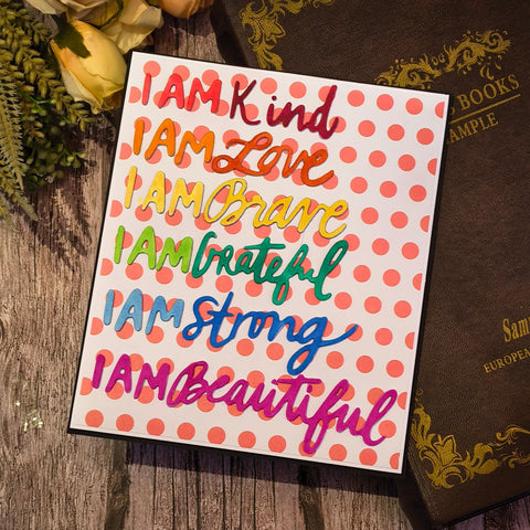 Inlovearts I AM Sentences Cutting Dies