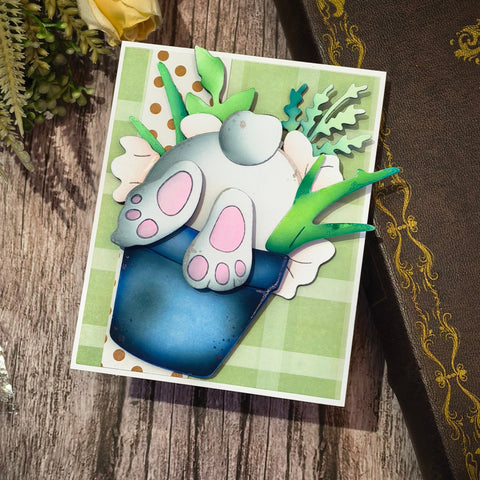 Inlovearts Rabbit in Flowerpot Cutting Dies