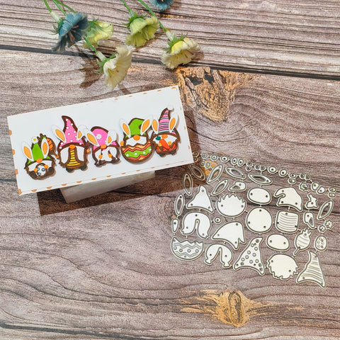 Inlovearts Easter Bunny Gnomes Cutting Dies