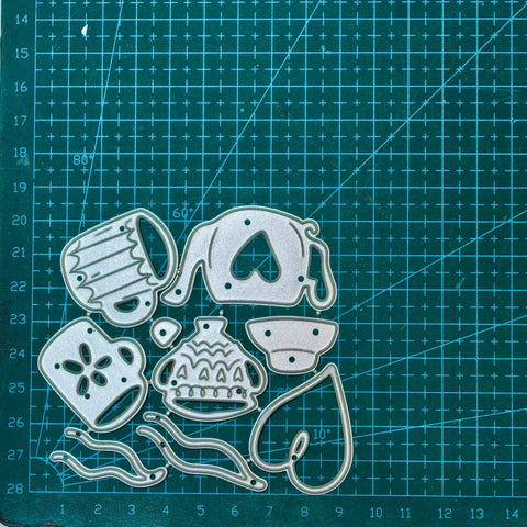 Inlovearts Coffee Cups Cutting Dies