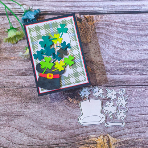 Inlovearts Clovers and Hat Metal Cutting Dies