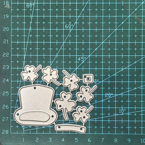 Inlovearts Clovers and Hat Metal Cutting Dies
