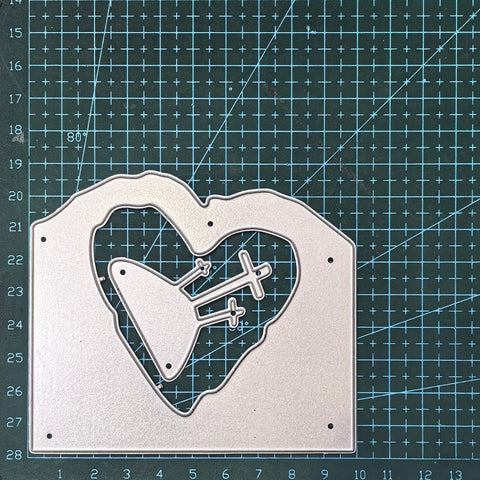 Inlovearts Tomb in the Heart Metal Cutting Dies