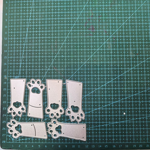 Inlovearts Cat Claws Cutting Dies