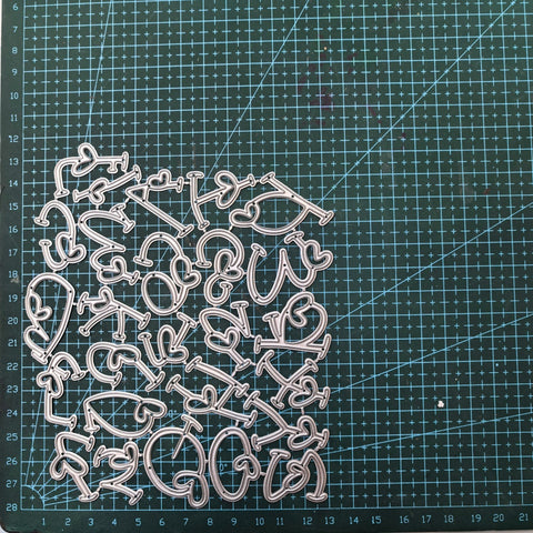 Inlovearts 26 Love Alphabets Cutting Dies