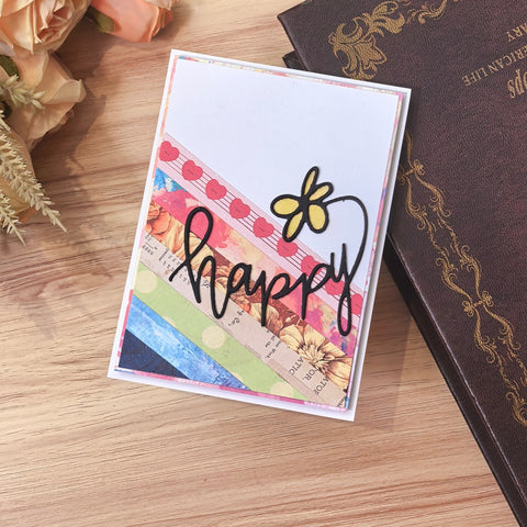 Inlovearts Happy Word Flower Cutting Dies