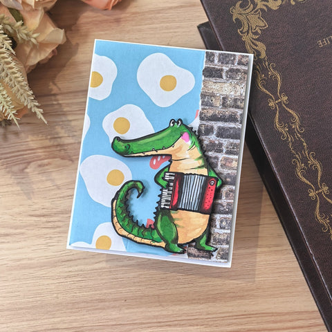 Inlovearts Accordion Crocodile Cutting Dies