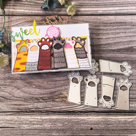 Inlovearts Cat Claws Cutting Dies