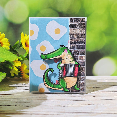 Inlovearts Accordion Crocodile Cutting Dies