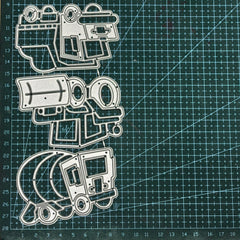 Inlovearts Three Construction Vehicles Cutting Dies
