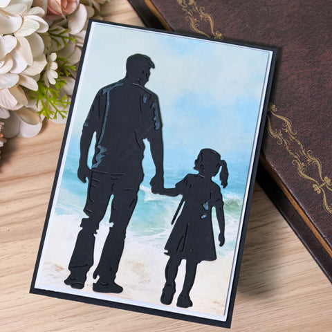 Inlovearts Father and Daughter Cutting Dies