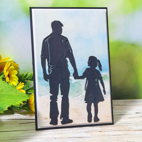 Inlovearts Father and Daughter Cutting Dies