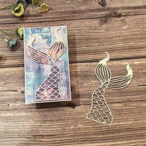 Inlovearts Mermaid Tail Cutting Dies