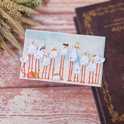 Inlovearts Long-legged Seagulls Cutting Dies