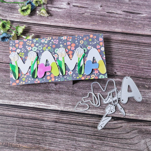 Inlovearts MAMA Flower Cutting Dies