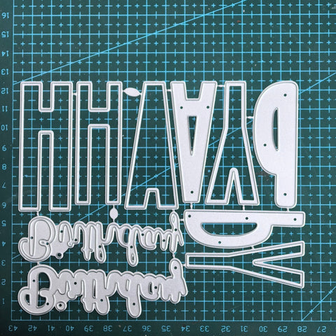 Inlovearts Happy Birthday Word Cutting Dies