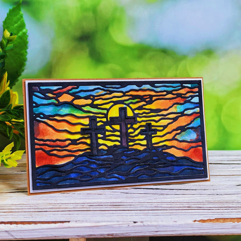 Inlovearts Cross Background Board Cutting Dies