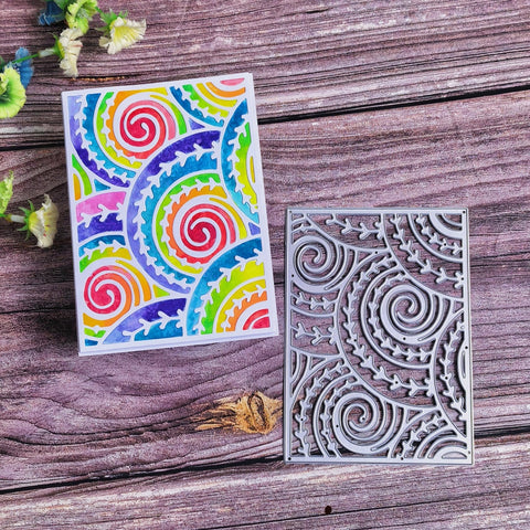 Inlovearts Spiral Background Board Cutting Dies