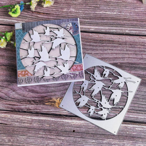 Inlovearts Flying Wild Geese Cutting Dies
