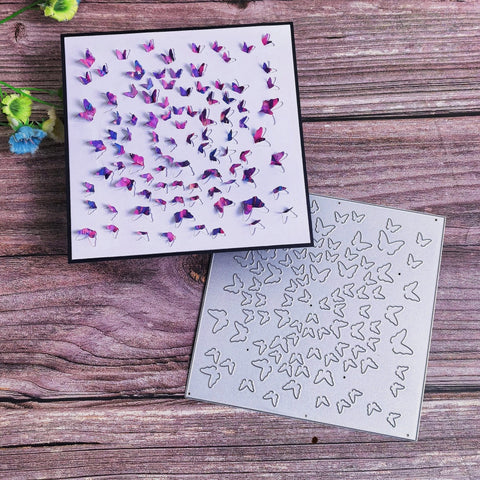 Inlovearts Butterfly Background Board Cutting Dies