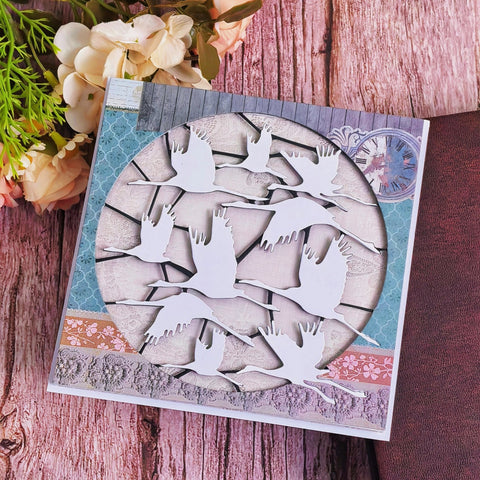 Inlovearts Flying Wild Geese Cutting Dies