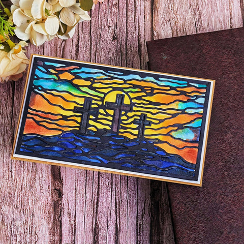 Inlovearts Cross Background Board Cutting Dies