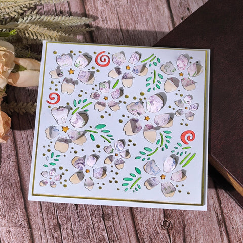 Inlovearts Little Flowers Background Board Cutting Dies