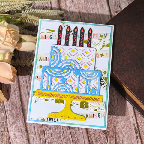 Inlovearts Birthday Cake Cutting Dies