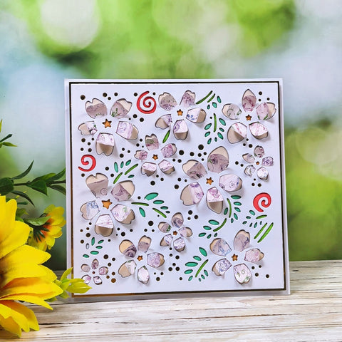 Inlovearts Little Flowers Background Board Cutting Dies